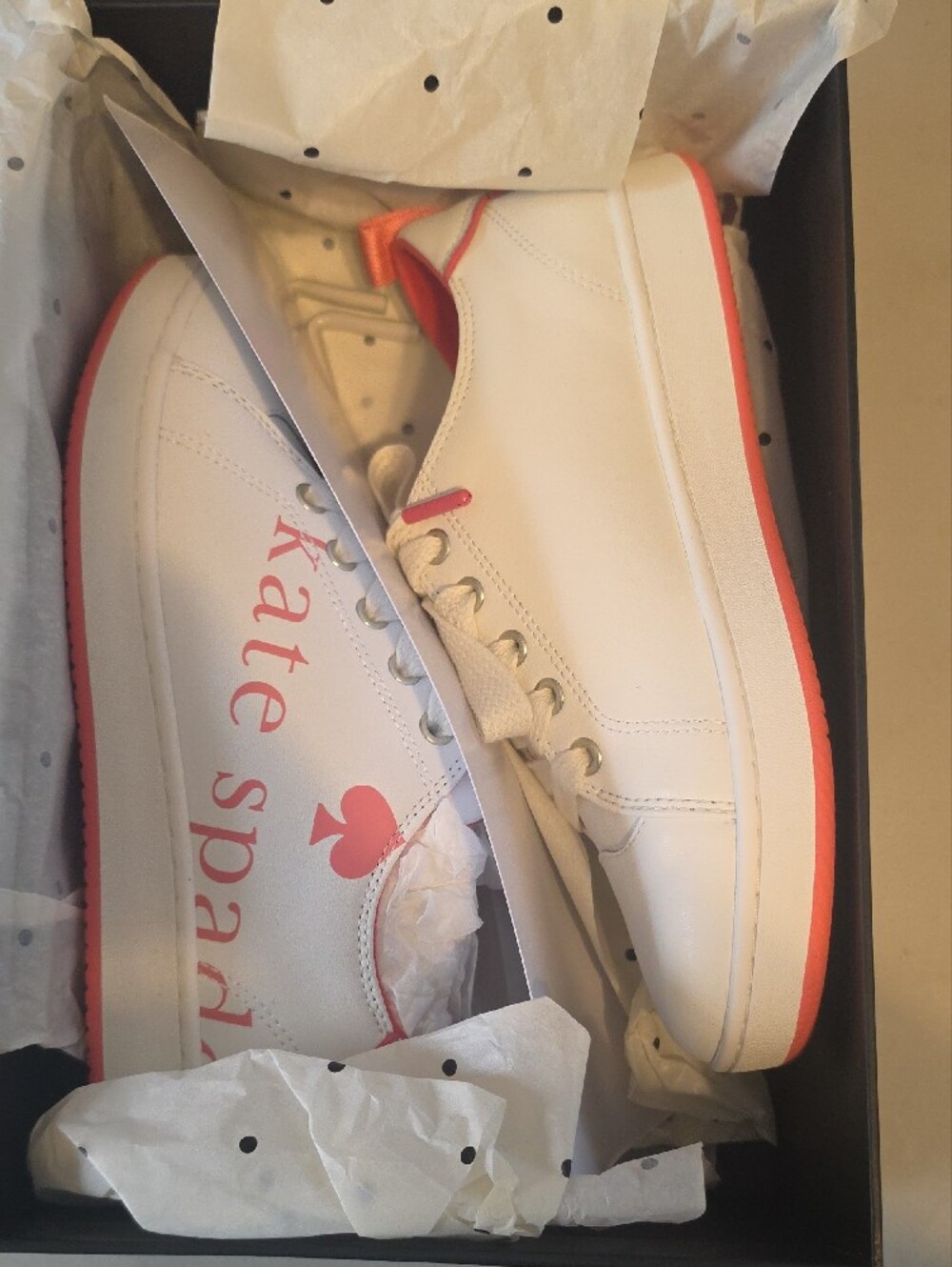 kate spade White and Pink Nikki Sneakers - Picture 7 of 7